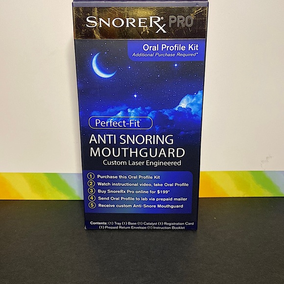 NEW SNORE RX PRO ORAL PROFILE KIT PERFECT FIT MOUTH GUARD - Picture 1 of 4